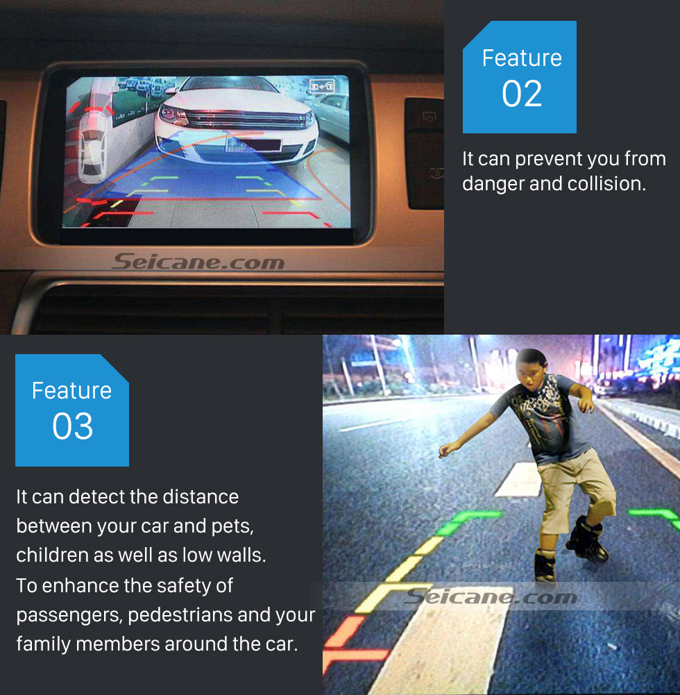 Seicane Seicane Dual Core CPU Car Rearview Parking Sensor Detector Video Radar System Rear View Camera Monitor for Universal Car Seicane Seicane Dual Core CPU Car Rearview Parking Sensor Detector Video Radar System Rear View Camera Monitor for Universal Car