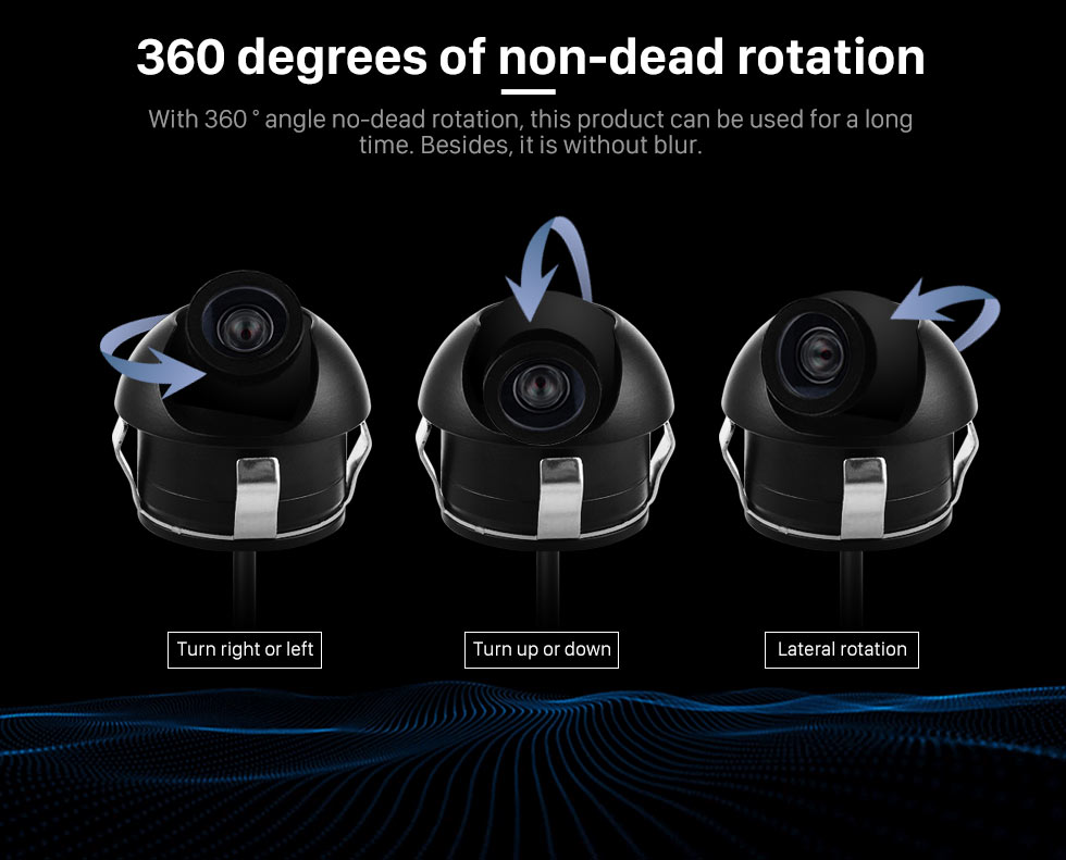 360 degrees of non-dead rotation Wide Angle Vision 170 Degree Large Lens Waterproof RearView Camera with Night Vision 360 Degree No-dead Rotation Backup Camera 360 degrees of non-dead rotation Wide Angle Vision 170 Degree Large Lens Waterproof RearView Camera with Night Vision 360 Degree No-dead Rotation Backup Camera