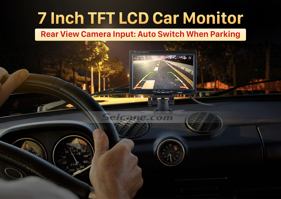 Seicane Universal 7 inch HD 1024*600 TFT LCD Car Auto Parking Monitor Backup Rearview Camera Digital Video Recoder DVR Reverse System Seicane Universal 7 inch HD 1024*600 TFT LCD Car Auto Parking Monitor Backup Rearview Camera Digital Video Recoder DVR Reverse System
