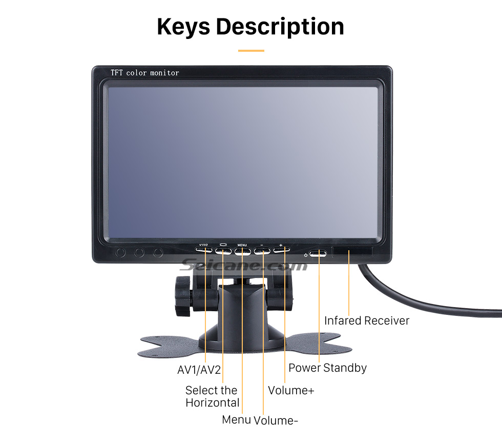 Seicane Universal 7 inch HD 1024*600 TFT LCD Car Auto Parking Monitor Backup Rearview Camera Digital Video Recoder DVR Reverse System Seicane Universal 7 inch HD 1024*600 TFT LCD Car Auto Parking Monitor Backup Rearview Camera Digital Video Recoder DVR Reverse System