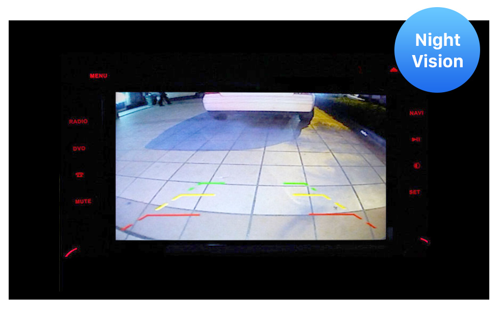 Seicane Автомобильная HD-камера заднего вида с 8 светодиодными обратными парковочными мониторами, комплект CCD CMOS