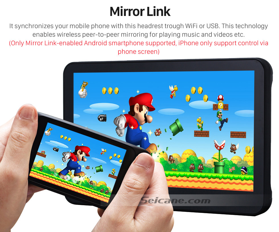 Mirror Link 2×10.1 inch Intelligent Android 5.1.1 Quad-code Free Tilt headrest MP5 DVD Player with digital HD 1024 * 600 TFT LED Touch Screen Bluetooth WIFI FM Transmitter IR Transmitter USB SD Mirror Link 2×10.1 inch Intelligent Android 5.1.1 Quad-code Free Tilt headrest MP5 DVD Player with digital HD 1024 * 600 TFT LED Touch Screen Bluetooth WIFI FM Transmitter IR Transmitter USB SD