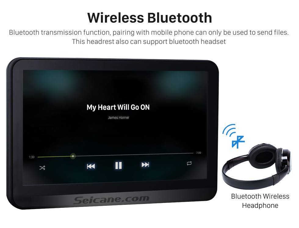Wireless Bluetooth 2×10.1 inch Intelligent Android 5.1.1 Quad-code Free Tilt headrest MP5 DVD Player with digital HD 1024 * 600 TFT LED Touch Screen Bluetooth WIFI FM Transmitter IR Transmitter USB SD Wireless Bluetooth 2×10.1 inch Intelligent Android 5.1.1 Quad-code Free Tilt headrest MP5 DVD Player with digital HD 1024 * 600 TFT LED Touch Screen Bluetooth WIFI FM Transmitter IR Transmitter USB SD