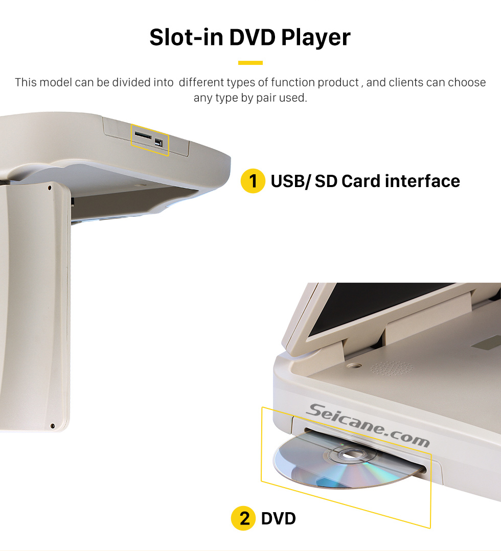 Slot-in DVD Player Hot Selling 15.6 inch Universal Overhead Slot-in Roof Mount DVD Player Remote Control Multi OSD Languages Support FM IR Transmitter USB SD Input Games 8GB External Memory Slot-in DVD Player Hot Selling 15.6 inch Universal Overhead Slot-in Roof Mount DVD Player Remote Control Multi OSD Languages Support FM IR Transmitter USB SD Input Games 8GB External Memory