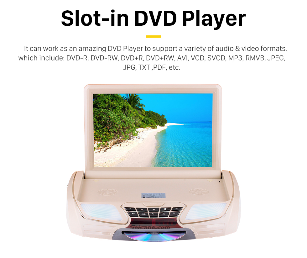 Seicane Fashionable Designed Universal Slot-in Roof Mount Player with HD 1080P Video 11.6 inch Screen Remote Control Multi OSD Languages Support HDMI IR/FM Transmitter Video Input Output Seicane Fashionable Designed Universal Slot-in Roof Mount Player with HD 1080P Video 11.6 inch Screen Remote Control Multi OSD Languages Support HDMI IR/FM Transmitter Video Input Output