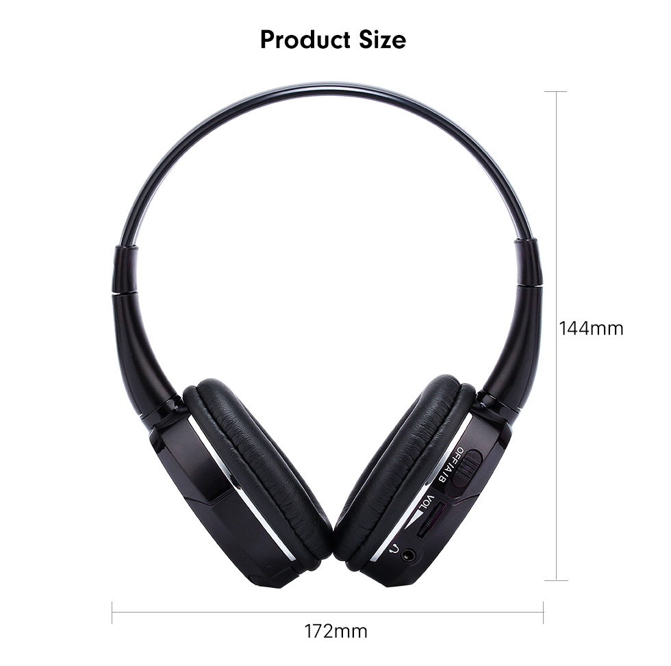 Seicane Seicane Headphone Indoor Bluetooth Headset for PC Car Stereo Transmitter Headrest DVD Player TV Dual Channel Seicane Seicane Headphone Indoor Bluetooth Headset for PC Car Stereo Transmitter Headrest DVD Player TV Dual Channel