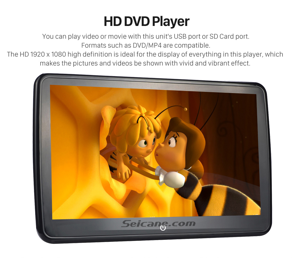 Seicane Android 6.0 2x10.6 inch HD 1024*600 IPS Touchscreen Free Tilt Headrset High Definition MP5 Radio DVD Player with USB Bluetooth Music Phone IR Infrared FM Transmitter Mirror Link Seicane Android 6.0 2x10.6 inch HD 1024*600 IPS Touchscreen Free Tilt Headrset High Definition MP5 Radio DVD Player with USB Bluetooth Music Phone IR Infrared FM Transmitter Mirror Link