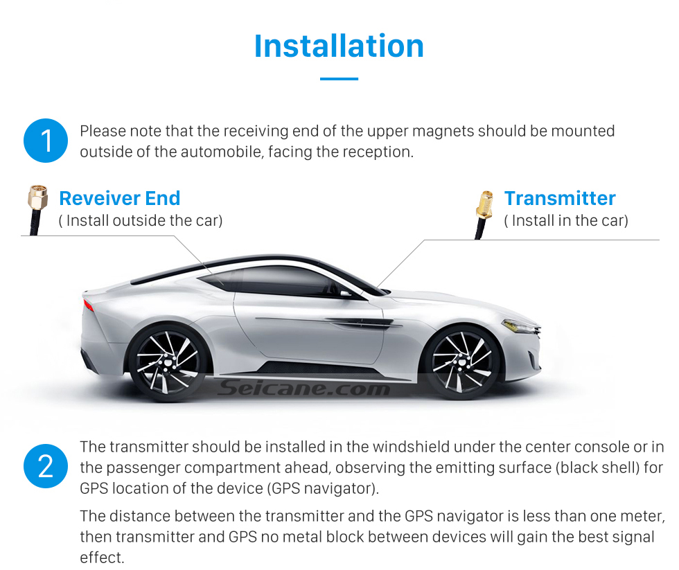 Installation Universal Singal AMP Amplifier for Automotive GPS Antenna Navigation Positioning Module with Low Noise Built-in Microwave Antenna Shielding Case Installation Universal Singal AMP Amplifier for Automotive GPS Antenna Navigation Positioning Module with Low Noise Built-in Microwave Antenna Shielding Case