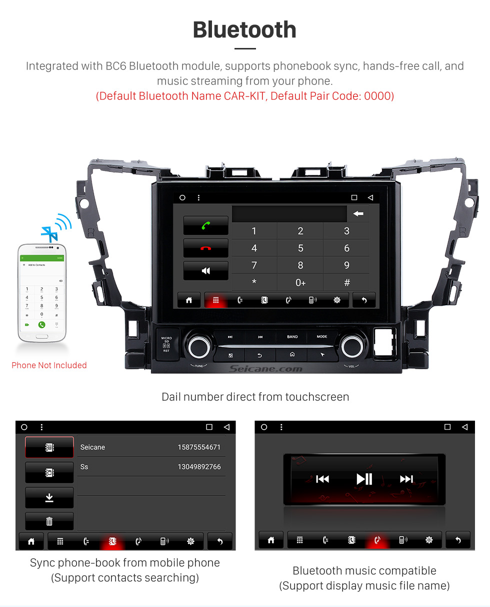 Bluetooth 2015 TOYOTA Alphard 10.1 inch Touchscreen Android 6.0 Radio GPS Navigation System with Bluetooth Music Mirror Link WIFI Steering Wheel Control 16G Flash Quad-core CPU Bluetooth 2015 TOYOTA Alphard 10.1 inch Touchscreen Android 6.0 Radio GPS Navigation System with Bluetooth Music Mirror Link WIFI Steering Wheel Control 16G Flash Quad-core CPU