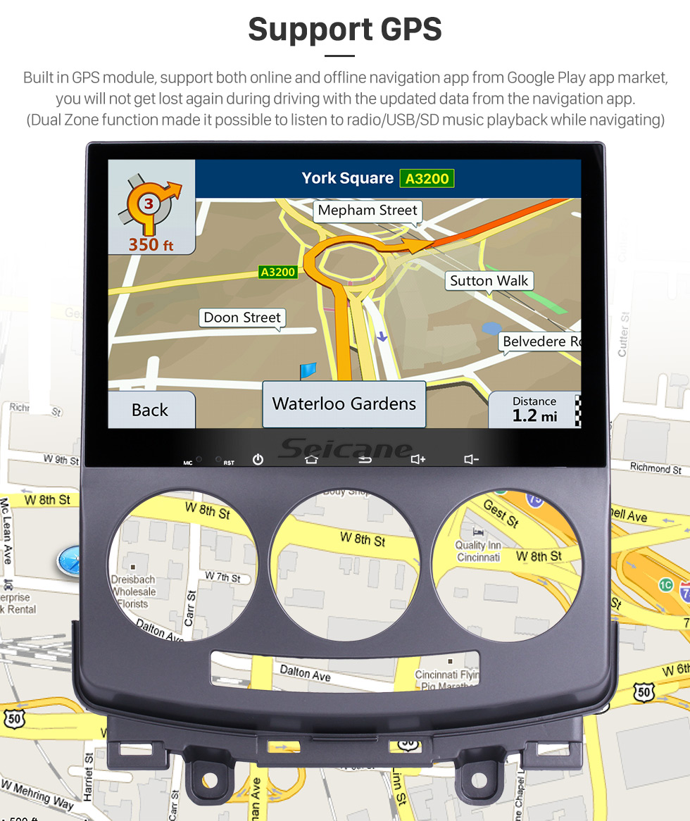 Seicane Android 6.0 OEM 2005-2008 2009 2010 Old Mazda 5 Head Unit Bluetooth GPS Navigation Radio RDS TV Tuner AUX Backup Camera Steering Wheel Control 3G Wifi Mirror Link USB Seicane Android 6.0 OEM 2005-2008 2009 2010 Old Mazda 5 Head Unit Bluetooth GPS Navigation Radio RDS TV Tuner AUX Backup Camera Steering Wheel Control 3G Wifi Mirror Link USB