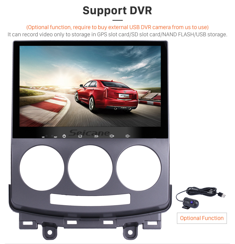 Seicane Android 6.0 OEM 2005-2008 2009 2010 Old Mazda 5 Head Unit Bluetooth GPS Navigation Radio RDS TV Tuner AUX Backup Camera Steering Wheel Control 3G Wifi Mirror Link USB Seicane Android 6.0 OEM 2005-2008 2009 2010 Old Mazda 5 Head Unit Bluetooth GPS Navigation Radio RDS TV Tuner AUX Backup Camera Steering Wheel Control 3G Wifi Mirror Link USB