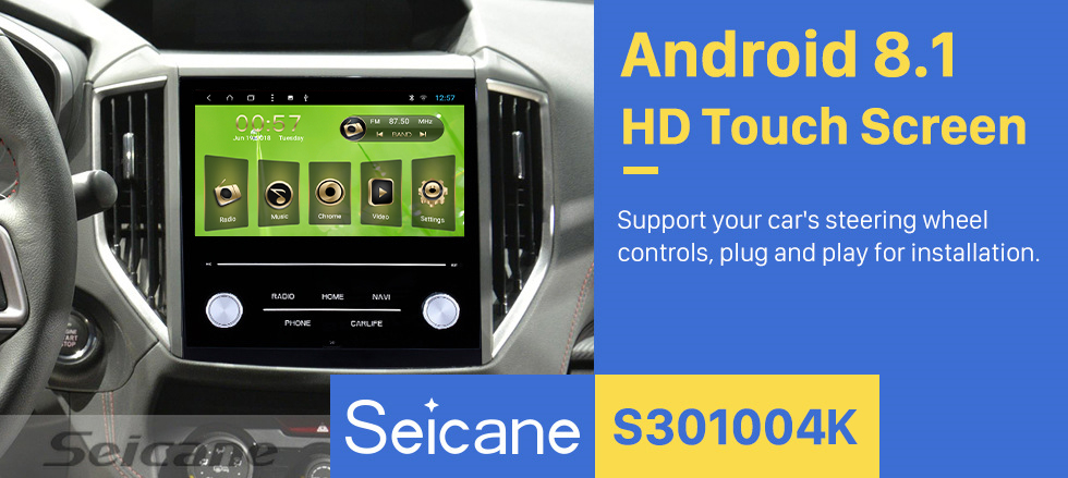 Seicane 8 pulgadas Android 8.1 2018 Subaru XV HD Pantalla táctil Navegación GPS Radio con Bluetooth WIFI compatible OBD2 Cámara de respaldo TV digital DVR Enlace de espejo Seicane 8 pulgadas Android 8.1 2018 Subaru XV HD Pantalla táctil Navegación GPS Radio con Bluetooth WIFI compatible OBD2 Cámara de respaldo TV digital DVR Enlace de espejo