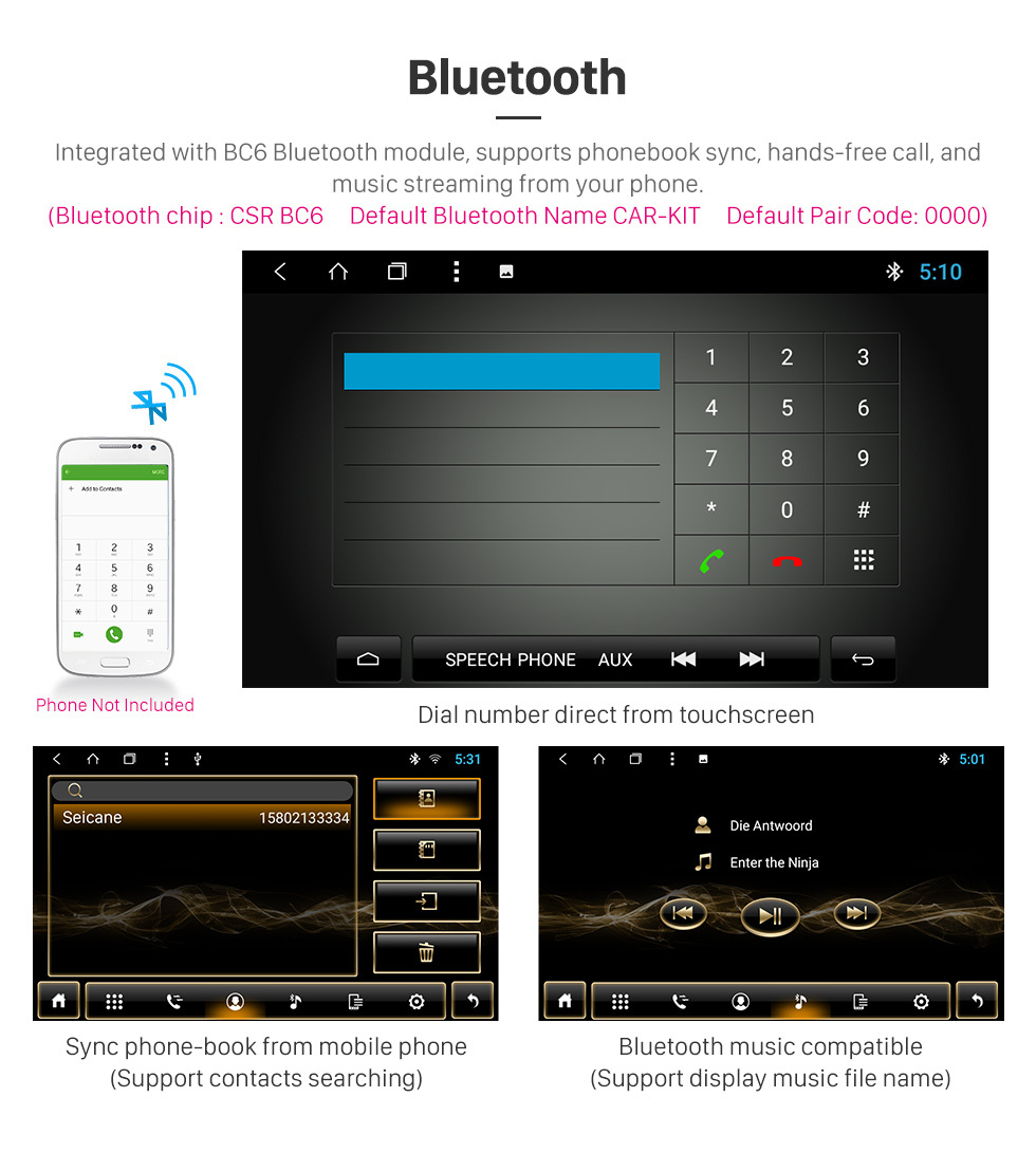 Seicane 8 pulgadas Android 8.1 2018 Subaru XV HD Pantalla táctil Navegación GPS Radio con Bluetooth WIFI compatible OBD2 Cámara de respaldo TV digital DVR Enlace de espejo Seicane 8 pulgadas Android 8.1 2018 Subaru XV HD Pantalla táctil Navegación GPS Radio con Bluetooth WIFI compatible OBD2 Cámara de respaldo TV digital DVR Enlace de espejo