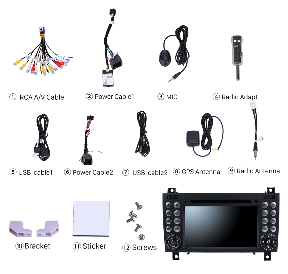 Seicane 1024*600 Touchscreen Radio DVD Player Android 8.0 GPS Navigation System for 2000-2011 Mercedes BENZ SLK Class SLK200 SLK280 SLK350 SLK55 with Bluetooth Wifi Steering Wheel Control Backup Camera DVR OBD2 Seicane 1024*600 Touchscreen Radio DVD Player Android 8.0 GPS Navigation System for 2000-2011 Mercedes BENZ SLK Class SLK200 SLK280 SLK350 SLK55 with Bluetooth Wifi Steering Wheel Control Backup Camera DVR OBD2