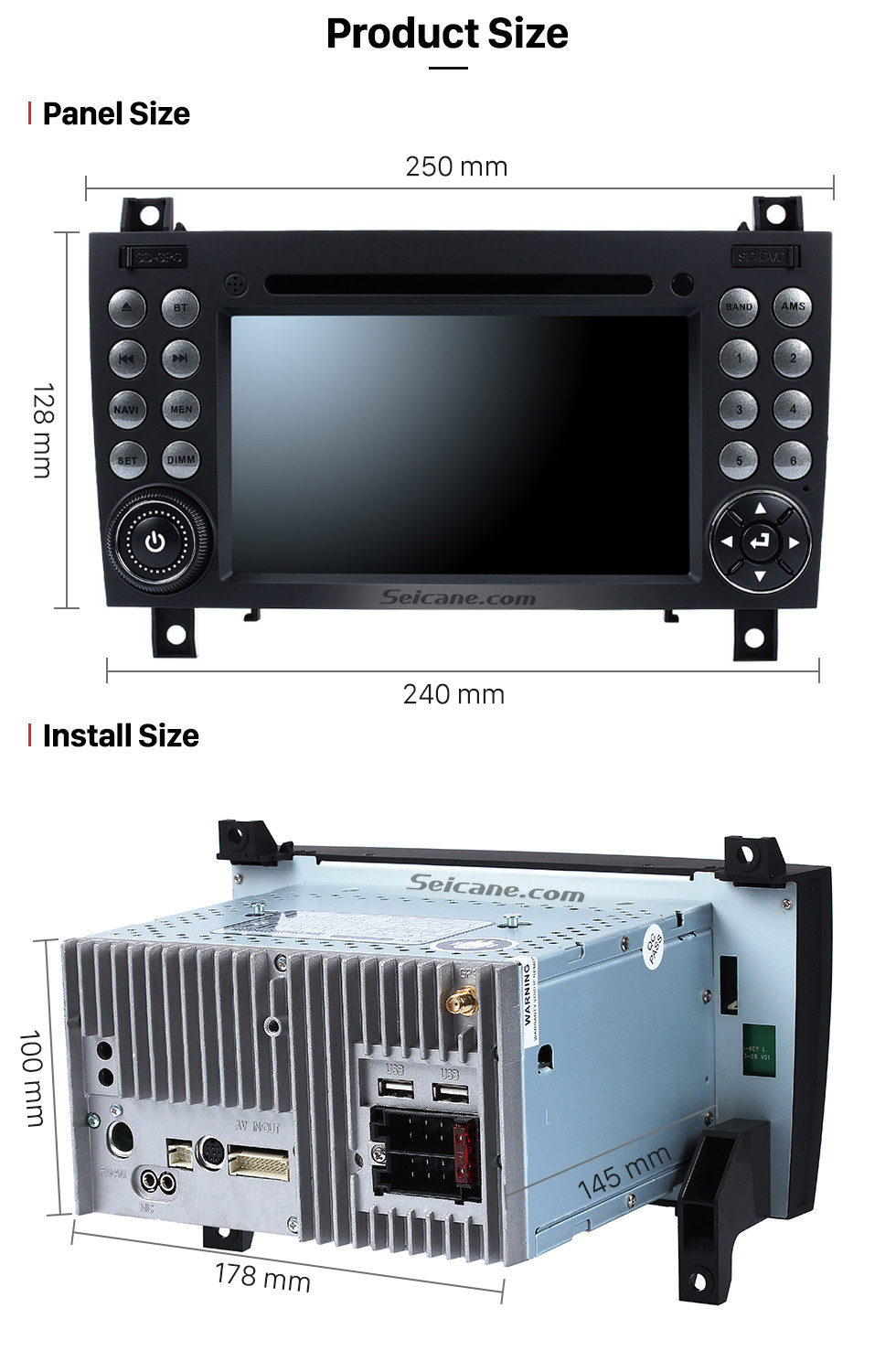 Seicane 1024*600 Touchscreen Radio DVD Player Android 8.0 GPS Navigation System for 2000-2011 Mercedes BENZ SLK Class SLK200 SLK280 SLK350 SLK55 with Bluetooth Wifi Steering Wheel Control Backup Camera DVR OBD2 Seicane 1024*600 Touchscreen Radio DVD Player Android 8.0 GPS Navigation System for 2000-2011 Mercedes BENZ SLK Class SLK200 SLK280 SLK350 SLK55 with Bluetooth Wifi Steering Wheel Control Backup Camera DVR OBD2