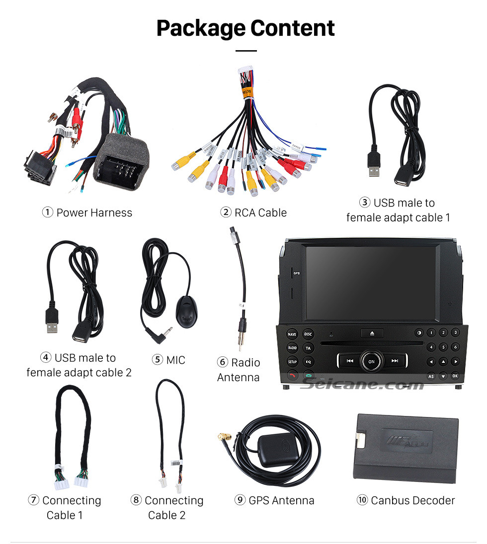 Seicane Android 8.0 DVD Player GPS Navigation System 2007-2011 Mercedes-Benz C Class W204 C180 C200 C230 C30 with Steering Wheel Control Mirror Link Bluetooth Wifi Backup Camera OBD2 DAB DVR Seicane Android 8.0 DVD Player GPS Navigation System 2007-2011 Mercedes-Benz C Class W204 C180 C200 C230 C30 with Steering Wheel Control Mirror Link Bluetooth Wifi Backup Camera OBD2 DAB DVR
