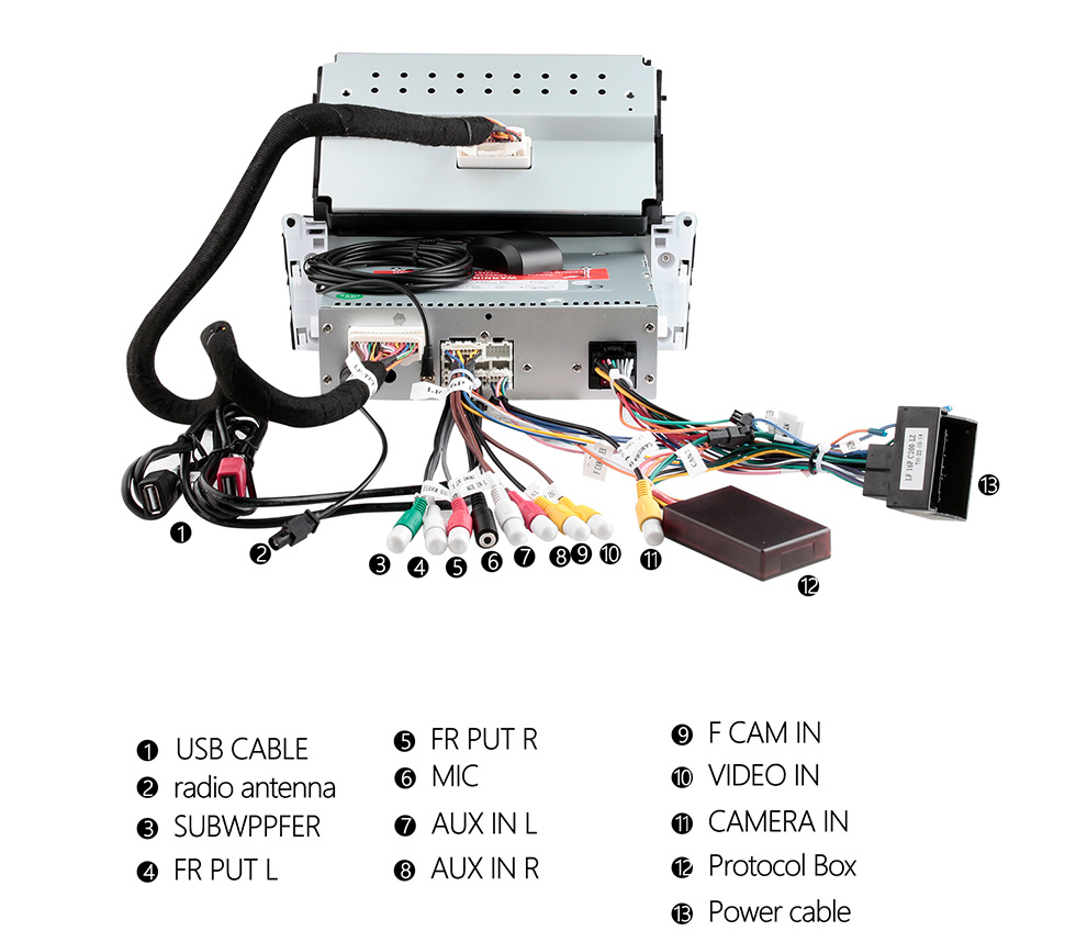 Seicane 6,2 polegadas Android 11.0 Rádio GPS Navegação DVD Player para 2007-2011 Mercedes Benz classe C W204 C180 C200 C220 C230 C240 Suporte USB Bluetooth Música 1080P Vídeo WIFI OBD2 DVR