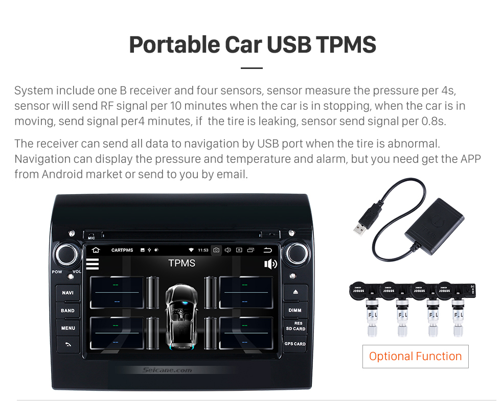 Seicane Aftermarket 7 inch Android 8.0 2007-2016 Fiat Ducato Radio DVD Player GPS Navigation System with Bluetooth 3G Wifi Mirror Link Steering Wheel Control Backup Camera DVR OBD2 DAB+ Seicane Aftermarket 7 inch Android 8.0 2007-2016 Fiat Ducato Radio DVD Player GPS Navigation System with Bluetooth 3G Wifi Mirror Link Steering Wheel Control Backup Camera DVR OBD2 DAB+