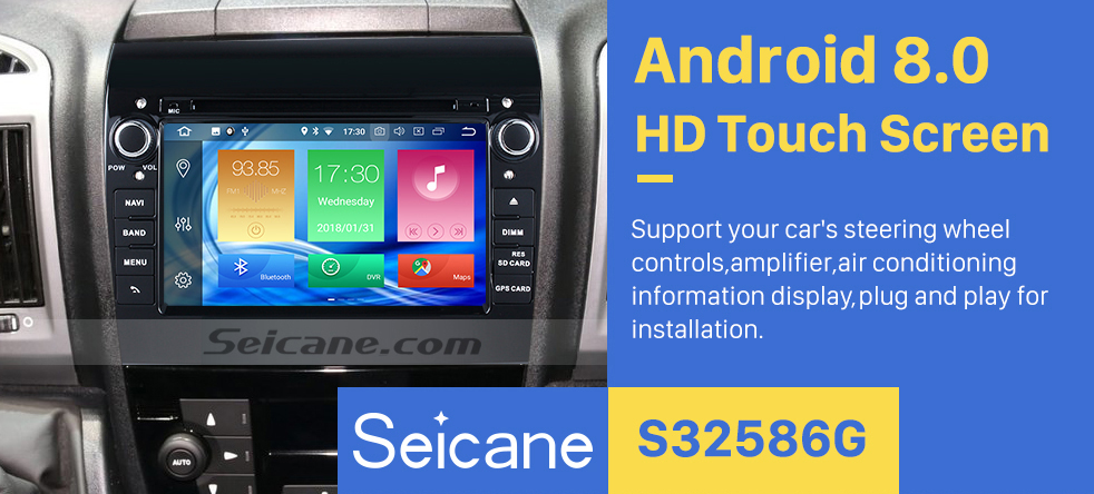 Seicane Aftermarket 7 inch Android 8.0 2007-2016 Fiat Ducato Radio DVD Player GPS Navigation System with Bluetooth 3G Wifi Mirror Link Steering Wheel Control Backup Camera DVR OBD2 DAB+ Seicane Aftermarket 7 inch Android 8.0 2007-2016 Fiat Ducato Radio DVD Player GPS Navigation System with Bluetooth 3G Wifi Mirror Link Steering Wheel Control Backup Camera DVR OBD2 DAB+
