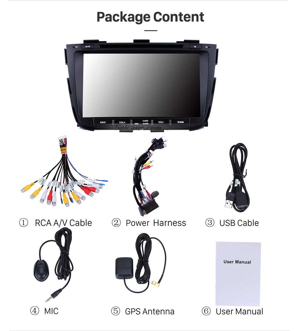 Seicane 8 polegadas 2013 Kia Sorento Android 8.0 Rádio CD Leitor de DVD Bluetooth GPS Sat Nav Cabeça Unidade Suporte USB DVR TPMS Câmera de Backup WIFI OBD2 1080P Video Seicane 8 polegadas 2013 Kia Sorento Android 8.0 Rádio CD Leitor de DVD Bluetooth GPS Sat Nav Cabeça Unidade Suporte USB DVR TPMS Câmera de Backup WIFI OBD2 1080P Video