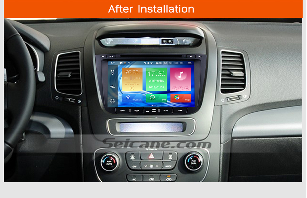 Seicane 8 polegadas 2013 Kia Sorento Android 8.0 Rádio CD Leitor de DVD Bluetooth GPS Sat Nav Cabeça Unidade Suporte USB DVR TPMS Câmera de Backup WIFI OBD2 1080P Video Seicane 8 polegadas 2013 Kia Sorento Android 8.0 Rádio CD Leitor de DVD Bluetooth GPS Sat Nav Cabeça Unidade Suporte USB DVR TPMS Câmera de Backup WIFI OBD2 1080P Video