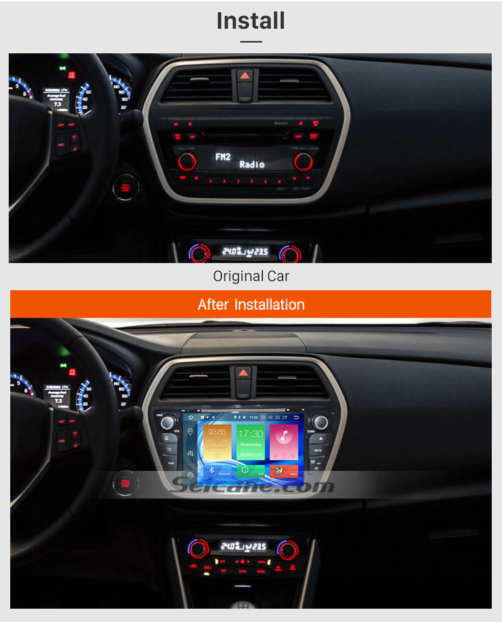 Seicane 8-Zoll-2013 2014 2015 Suzuki S-Cross SX4 Andriod 8.0 Radio-DVD GPS-Navigationssystem mit HD 1024 * 600 Touch Screen Bluetooth OBD2 DVR Rearview-Kamera TV-1080P Video 3G WIFI Lenkrad-Steuerung Spiegel Link Seicane 8-Zoll-2013 2014 2015 Suzuki S-Cross SX4 Andriod 8.0 Radio-DVD GPS-Navigationssystem mit HD 1024 * 600 Touch Screen Bluetooth OBD2 DVR Rearview-Kamera TV-1080P Video 3G WIFI Lenkrad-Steuerung Spiegel Link