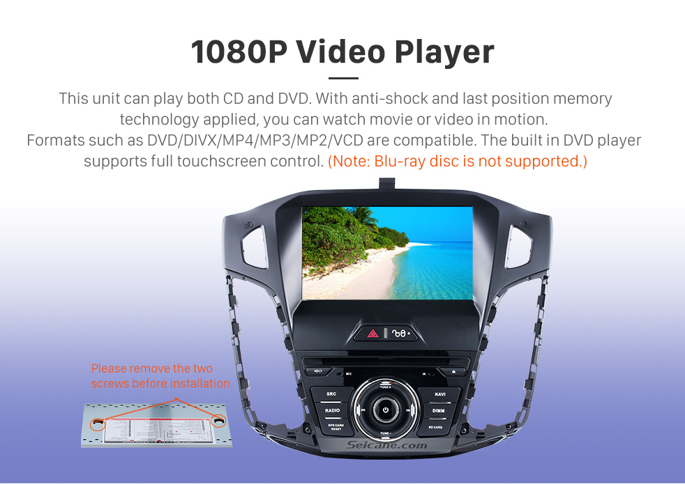 Seicane 2011 2012 2013 Ford focus 1024*600 Touchscreen Android 8.0 Radio DVD GPS Navigation System with Mirror link Bluetooth OBD2 DVR Rearview Camera 1080P 3G WIFI Steering Wheel Control Rearview Camera Seicane 2011 2012 2013 Ford focus 1024*600 Touchscreen Android 8.0 Radio DVD GPS Navigation System with Mirror link Bluetooth OBD2 DVR Rearview Camera 1080P 3G WIFI Steering Wheel Control Rearview Camera
