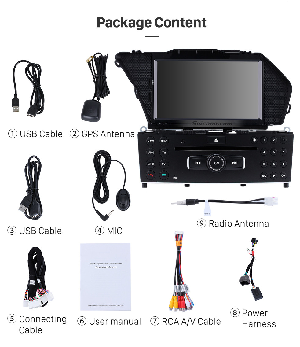 Seicane OEM 2008 2009 2010 - 2014 Mercedes Benz GLK X204 GLK350 GLK320 GLK280 GLK250 GLK220 GLK200 Android 9.0 Radio GPS Navigation DVD with 1024*600 touchscreen bluetooth Wifi OBD2 Mirror Link Seicane OEM 2008 2009 2010 - 2014 Mercedes Benz GLK X204 GLK350 GLK320 GLK280 GLK250 GLK220 GLK200 Android 9.0 Radio GPS Navigation DVD with 1024*600 touchscreen bluetooth Wifi OBD2 Mirror Link