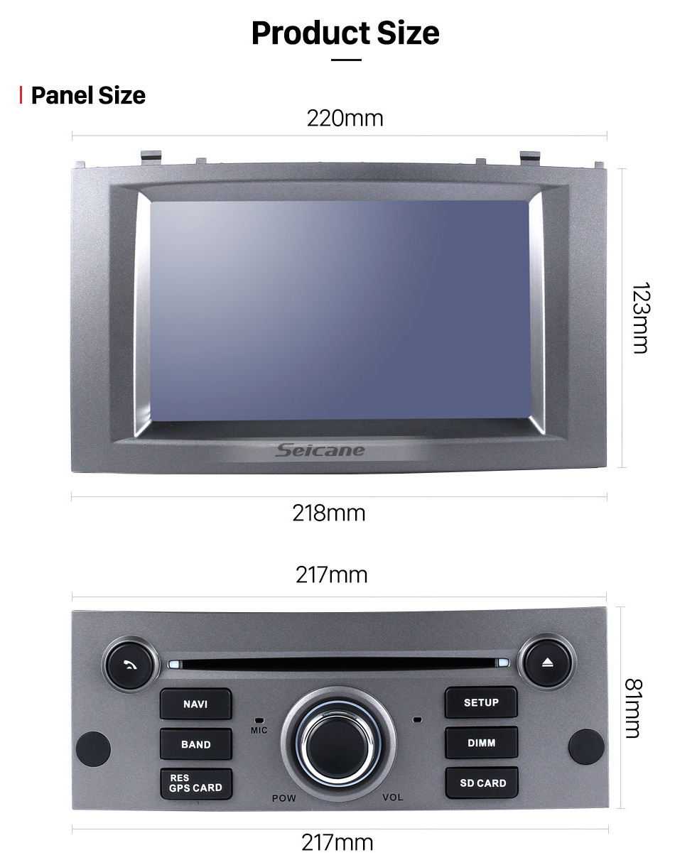 Seicane OEM Android 9.0 Radio GPS Navigationssystem für 2004-2010 Peugeot 407 mit Wifi Rückfahrkamera Bluetooth Mirror Link Lenkradsteuerung OBD2 DAB + DVR AUX Seicane OEM Android 9.0 Radio GPS Navigationssystem für 2004-2010 Peugeot 407 mit Wifi Rückfahrkamera Bluetooth Mirror Link Lenkradsteuerung OBD2 DAB + DVR AUX
