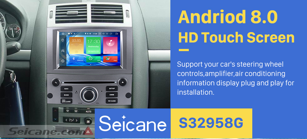 Seicane OEM Android 8.0 Radio GPS Navigation system for 2004-2010 Peugeot 407 with Wifi Backup Camera Bluetooth Mirror Link Steering Wheel Control OBD2 DAB+ DVR AUX Seicane OEM Android 8.0 Radio GPS Navigation system for 2004-2010 Peugeot 407 with Wifi Backup Camera Bluetooth Mirror Link Steering Wheel Control OBD2 DAB+ DVR AUX