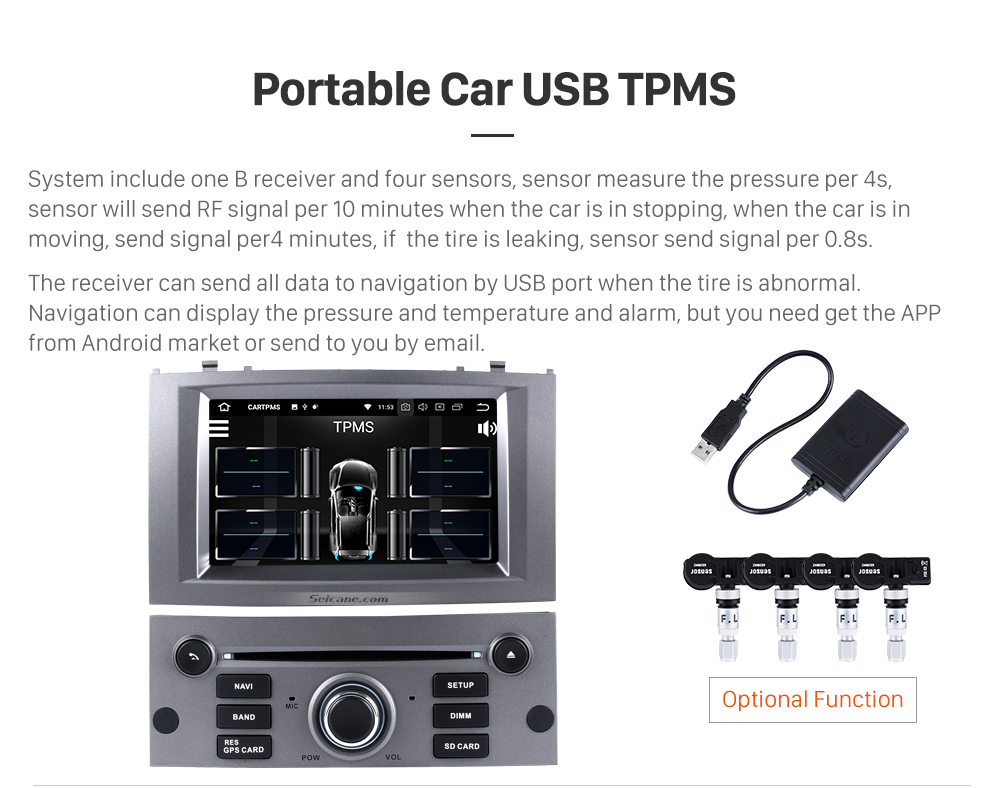 Seicane OEM Android 8.0 Radio GPS Navigation system for 2004-2010 Peugeot 407 with Wifi Backup Camera Bluetooth Mirror Link Steering Wheel Control OBD2 DAB+ DVR AUX Seicane OEM Android 8.0 Radio GPS Navigation system for 2004-2010 Peugeot 407 with Wifi Backup Camera Bluetooth Mirror Link Steering Wheel Control OBD2 DAB+ DVR AUX