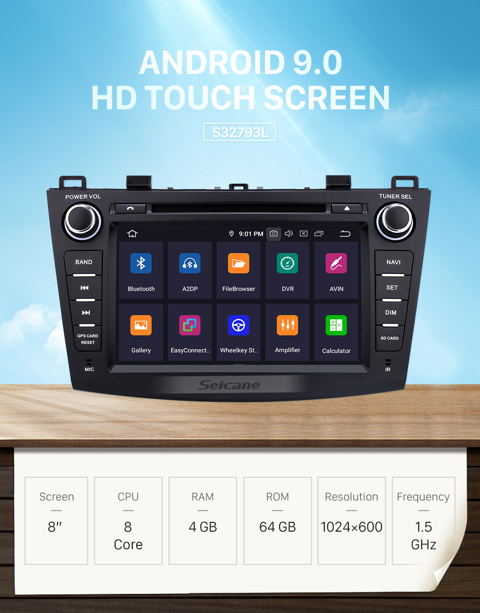 Seicane 8 polegadas HD Touchscreen Android 8.0 para 2010 2011 2012 Mazda 3 Radio GPS Sistema de Navegação com Bluetooth Suporte USB 1080P Video Mirror Link Seicane 8 polegadas HD Touchscreen Android 8.0 para 2010 2011 2012 Mazda 3 Radio GPS Sistema de Navegação com Bluetooth Suporte USB 1080P Video Mirror Link
