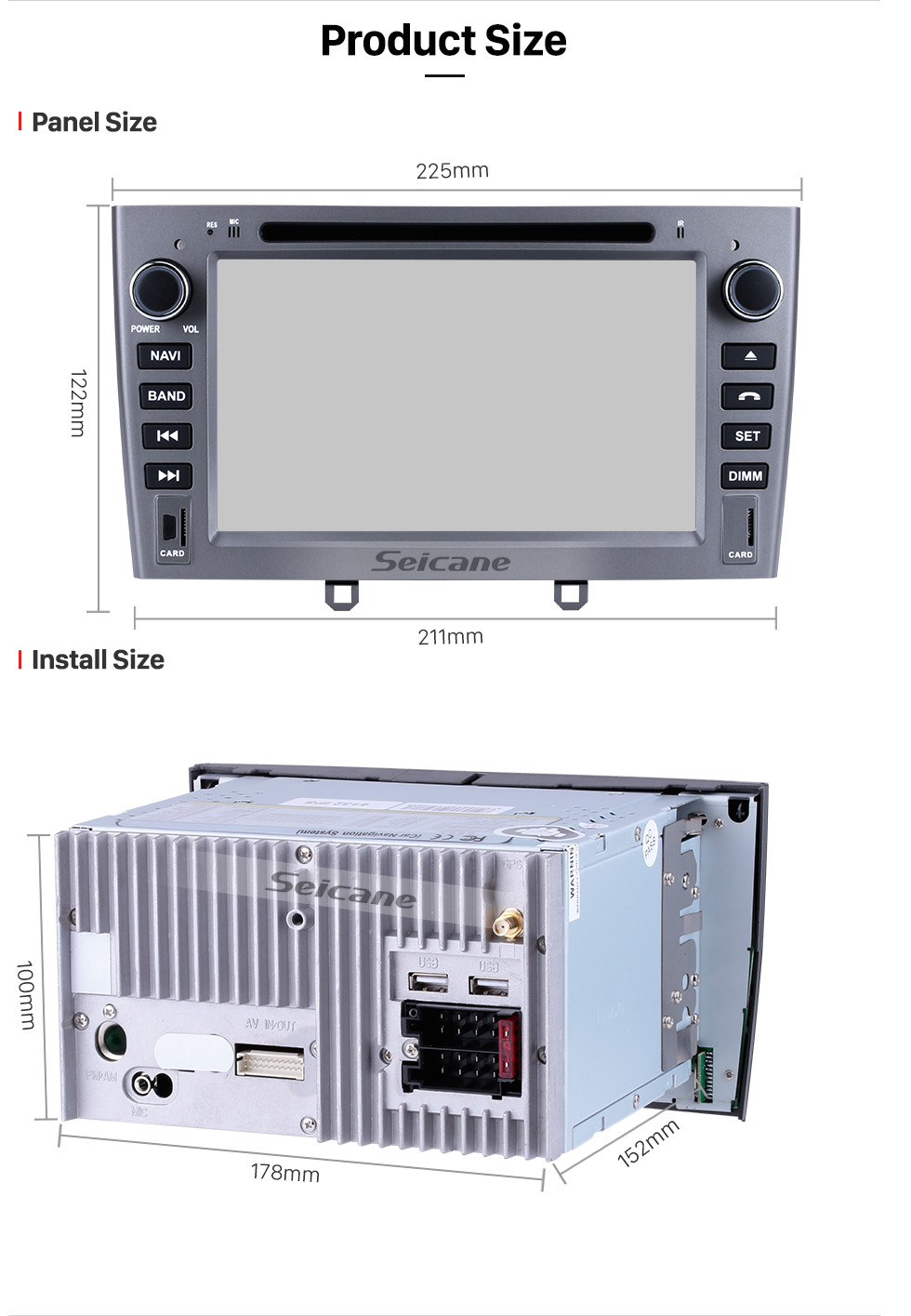 Seicane Android 9.0 1024 * 600 2010 2011 PEUGEOT 408 Radio-DVD GPS-Navigationssystem mit Touchscreen-Bluetooth-Wireless-LAN-Backup-Kamera Bluetooth-Lenkrad-Steuerung OBD2 DAB + DVR Seicane Android 9.0 1024 * 600 2010 2011 PEUGEOT 408 Radio-DVD GPS-Navigationssystem mit Touchscreen-Bluetooth-Wireless-LAN-Backup-Kamera Bluetooth-Lenkrad-Steuerung OBD2 DAB + DVR