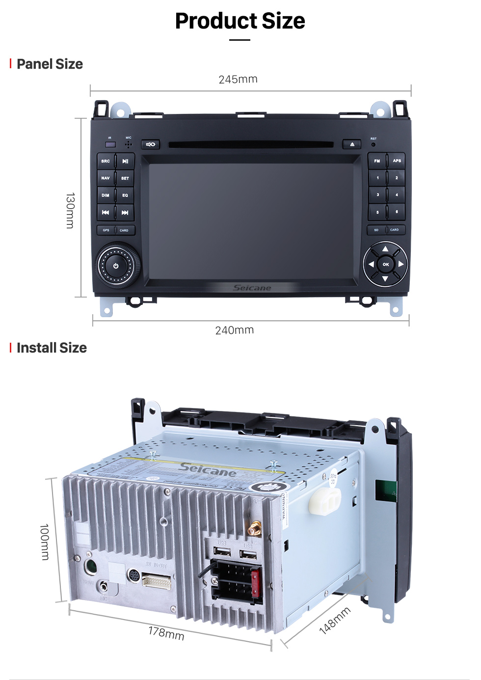Seicane All in one Android 8.0 Radio DVD Play GPS Stereo Upgrade for 2004-2012 Mercedes Benz B Class W245 B160 B180 B200 Support Bluetooth FM AM USB WIFI Backup Camera DVR OBD2 Mirror Link Steering wheel control Seicane All in one Android 8.0 Radio DVD Play GPS Stereo Upgrade for 2004-2012 Mercedes Benz B Class W245 B160 B180 B200 Support Bluetooth FM AM USB WIFI Backup Camera DVR OBD2 Mirror Link Steering wheel control