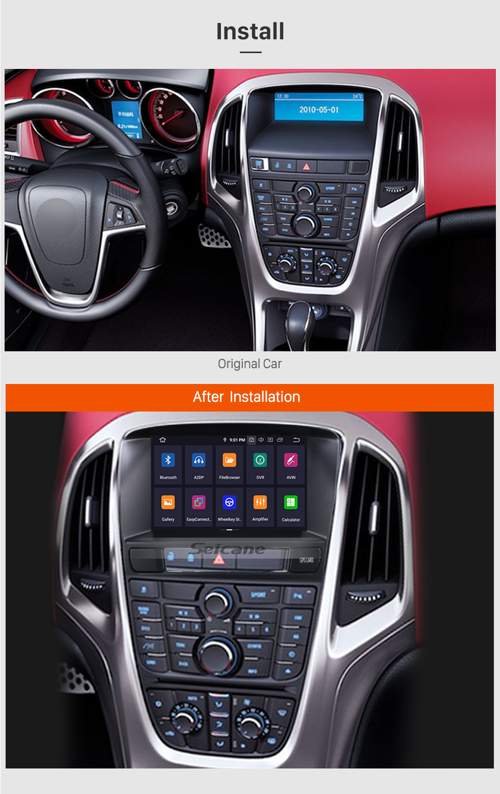Seicane 7 pulgadas HD Pantalla táctil Android 9.0 CD DVD Radio GPS Navegación Unidad principal para 2010 2011 2012 2013 Opel Astra J Soporte WIFI Bluetooth Música Sistema de audio Aux 1080P Cámara de respaldo Seicane 7 pulgadas HD Pantalla táctil Android 9.0 CD DVD Radio GPS Navegación Unidad principal para 2010 2011 2012 2013 Opel Astra J Soporte WIFI Bluetooth Música Sistema de audio Aux 1080P Cámara de respaldo