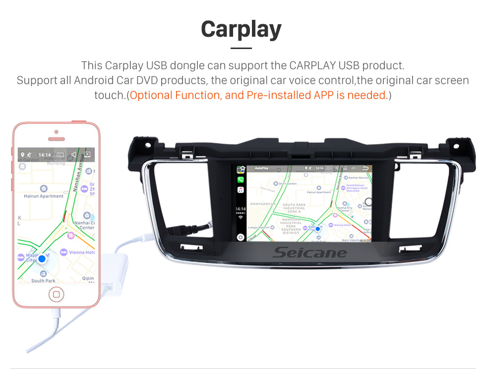 Seicane Aftermarket GPS Android 8.0 Radio DVD-Player Bluetooth Stereo für 2011 2012 2013 PEUGEOT 508 Unterstützung 3D Navigation USB SD 3G WIFI DVR Rückfahrkamera Auto A / V Seicane Aftermarket GPS Android 8.0 Radio DVD-Player Bluetooth Stereo für 2011 2012 2013 PEUGEOT 508 Unterstützung 3D Navigation USB SD 3G WIFI DVR Rückfahrkamera Auto A / V