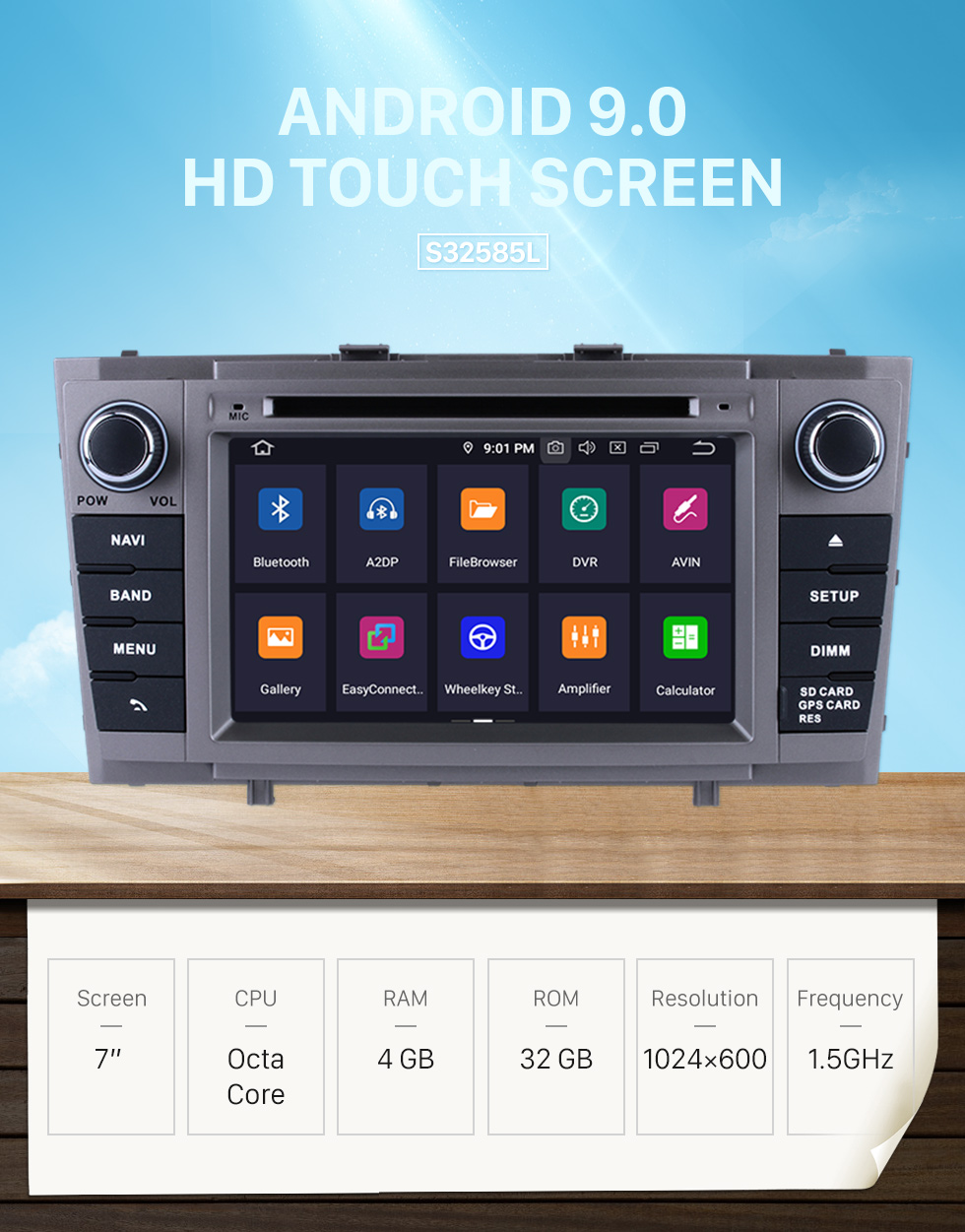 Seicane 2 Din DVD Player GPS Navigation Android 9.0 Radio for 2008 2009 2010-2013 Toyota Avensis Support DVR Rearview Camera Bluetooth 1080P USB SD WIFI OBD2 Mirror Link Seicane 2 Din DVD Player GPS Navigation Android 9.0 Radio for 2008 2009 2010-2013 Toyota Avensis Support DVR Rearview Camera Bluetooth 1080P USB SD WIFI OBD2 Mirror Link