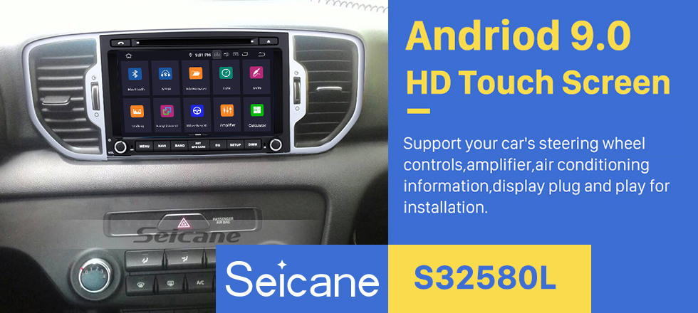 Seicane 8 polegadas 2016 Kia Sportage Android 8.0 Rádio Leitor de DVD Sistema de Navegação GPS com 1024 * 600 Touchscreen Música Bluetooth 4G WIFI câmera de backup DVR DAB + TPMS Seicane 8 polegadas 2016 Kia Sportage Android 8.0 Rádio Leitor de DVD Sistema de Navegação GPS com 1024 * 600 Touchscreen Música Bluetooth 4G WIFI câmera de backup DVR DAB + TPMS