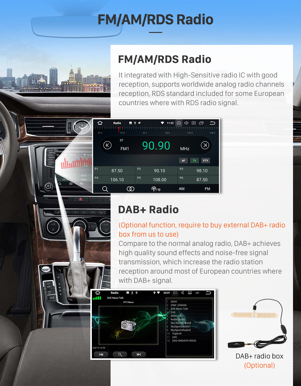 Seicane Aftermarket GPS Android 8.0 Radio Lecteur DVD pour 2004 2005 2006 2007 2008 Ford Focus Soutien 3D Navigation Bluetooth USB WIFI Lien miroir DVR Caméra de recul 1080P Vidéo Seicane Aftermarket GPS Android 8.0 Radio Lecteur DVD pour 2004 2005 2006 2007 2008 Ford Focus Soutien 3D Navigation Bluetooth USB WIFI Lien miroir DVR Caméra de recul 1080P Vidéo
