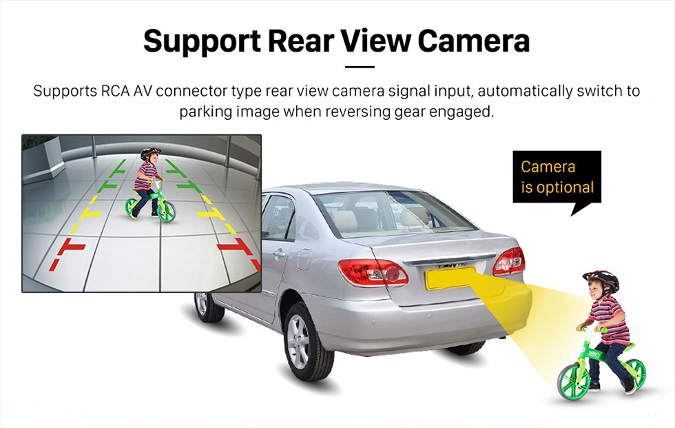 Seicane Sistema de Navegación Android 8.0 DVD GPS 2007-2011 Mercedes-Benz Clase C W204 C180 C200 C230 C30 con dirección reserva de la cámara de control de rueda Espejo Enlace Bluetooth Wifi OBD2 DAB DVR