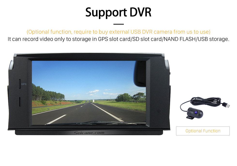 Seicane Android 8.1 DVD-плеер GPS навигационная система 2007-2011 Mercedes-Benz C Class W204 C180 C200 C230 C30 с управлением рулевого колеса Зеркало Link Bluetooth Wifi OBD2 резервная камера DVR DAB