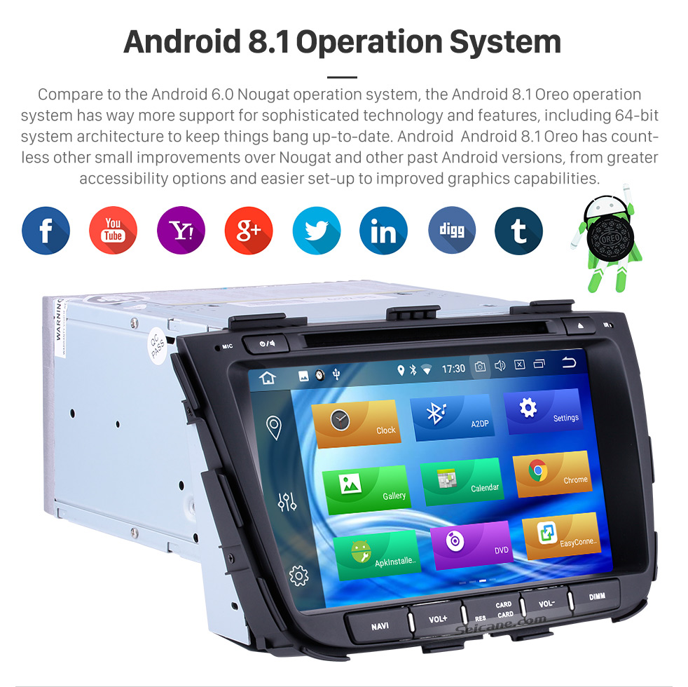 Seicane 8 Zoll 2012-2014 Kia Sorento Android 8.1 Radio DVD-Spieler Bluetooth GPS-Navigations-Haupteinheit Unterstützung DVR TPMS Unterstützungskamera 1080P Video Seicane 8 Zoll 2012-2014 Kia Sorento Android 8.1 Radio DVD-Spieler Bluetooth GPS-Navigations-Haupteinheit Unterstützung DVR TPMS Unterstützungskamera 1080P Video