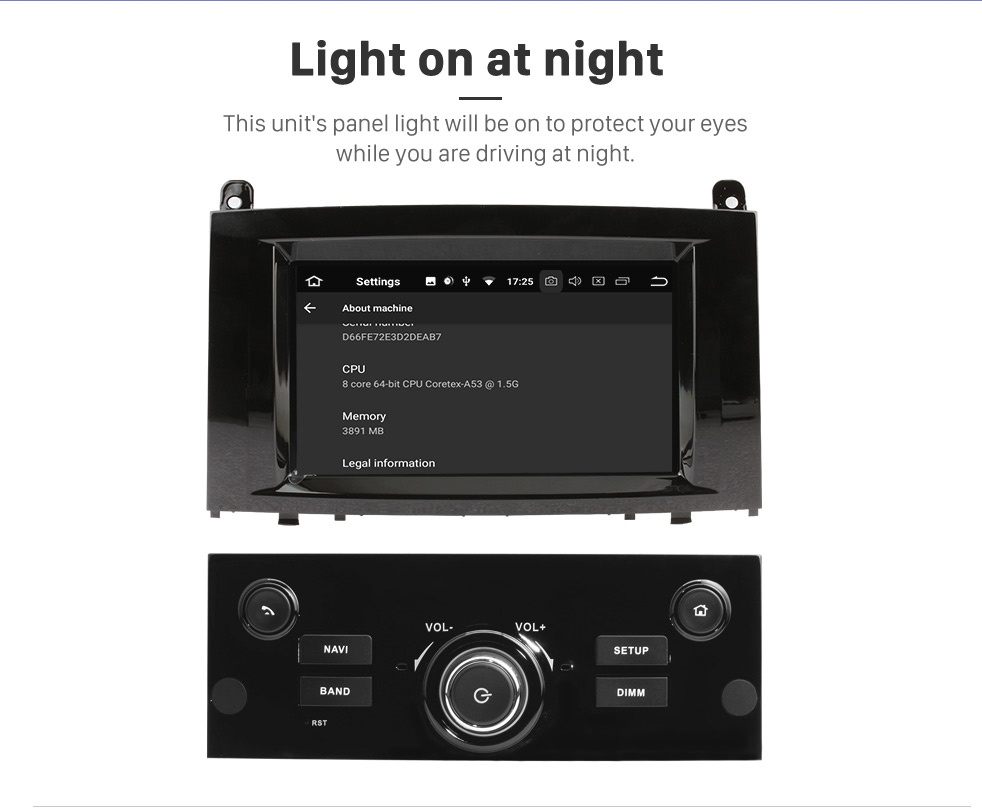 Seicane OEM Android Radio Sistema de navegación GPS para 2004-2010 Peugeot 407 con cámara de respaldo Wifi Bluetooth Carplay Control del volante OBD2 DAB + DVR