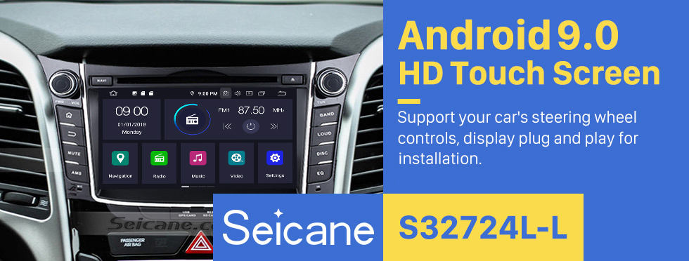 Seicane HD Touchscreen 7 inch Android 9.0 2011 2012 2013 Hyundai IX30 GPS Navigation Radio with Bluetooth USB WIFI Support 1080P Video OBD2 DVR Mirror Link Seicane HD Touchscreen 7 inch Android 9.0 2011 2012 2013 Hyundai IX30 GPS Navigation Radio with Bluetooth USB WIFI Support 1080P Video OBD2 DVR Mirror Link
