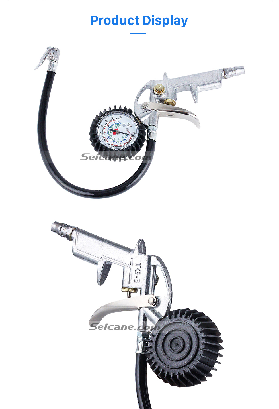 Seicane 2016 New Arrival Hot Sale Air Auto Motorcycle Truck Tire Tyre Inflating Inflator Tool Pressure Dial Gauge To Save Gas Clip on Design Handsfree Chuck Use Seicane 2016 New Arrival Hot Sale Air Auto Motorcycle Truck Tire Tyre Inflating Inflator Tool Pressure Dial Gauge To Save Gas Clip on Design Handsfree Chuck Use