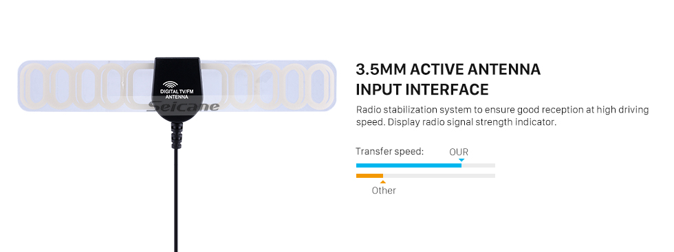 Seicane Hot Sale Car TV Digital DVB-T 2in1 FM/Radio Antenna Aerial Booster SMA Connector Seicane Hot Sale Car TV Digital DVB-T 2in1 FM/Radio Antenna Aerial Booster SMA Connector