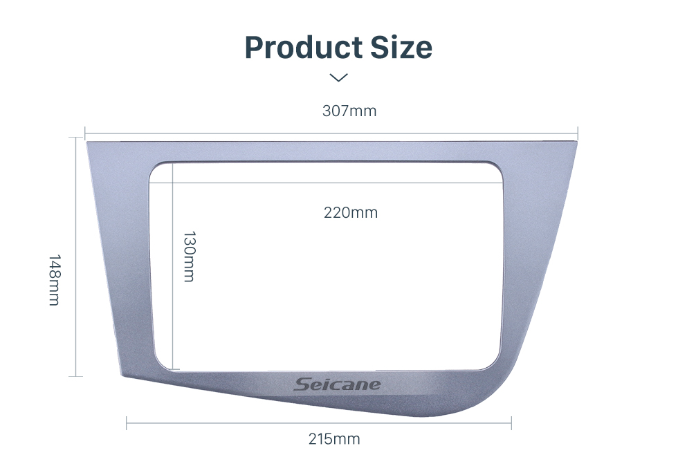 Seicane 2 Din Fascia for 2005-2011 Seat Leon left hand driving Car Radio Head Unit GPS Navigation plate panel Frame