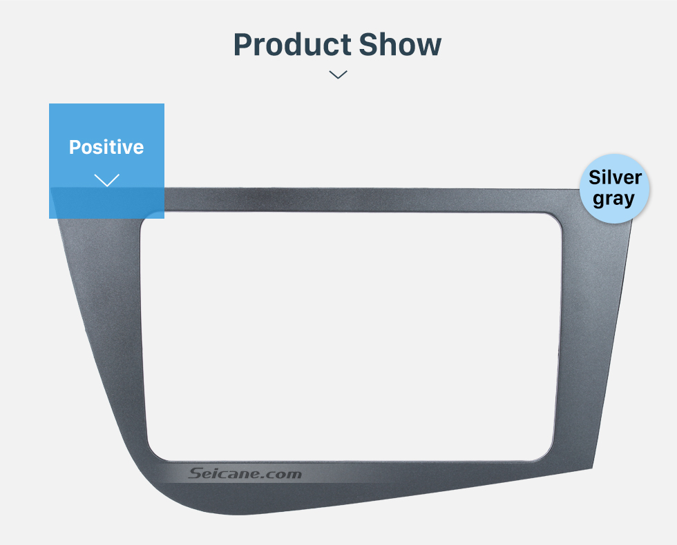 Seicane 2 Din Fascia for 2005-2011 Seat Leon right hand driving Car Radio Head Unit GPS Navigation plate panel Frame