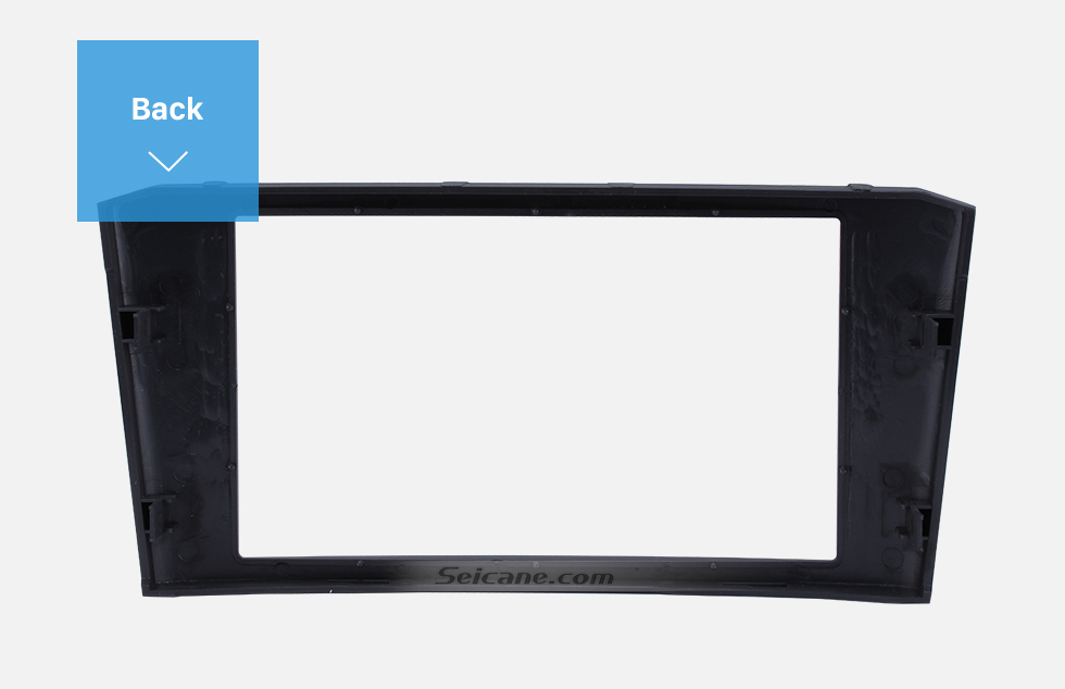 Seicane Black Double Din 2003-2008 Toyota Avensis Car Radio Fascia DVD Frame Stereo Player Face Plate Panel Adaptor
