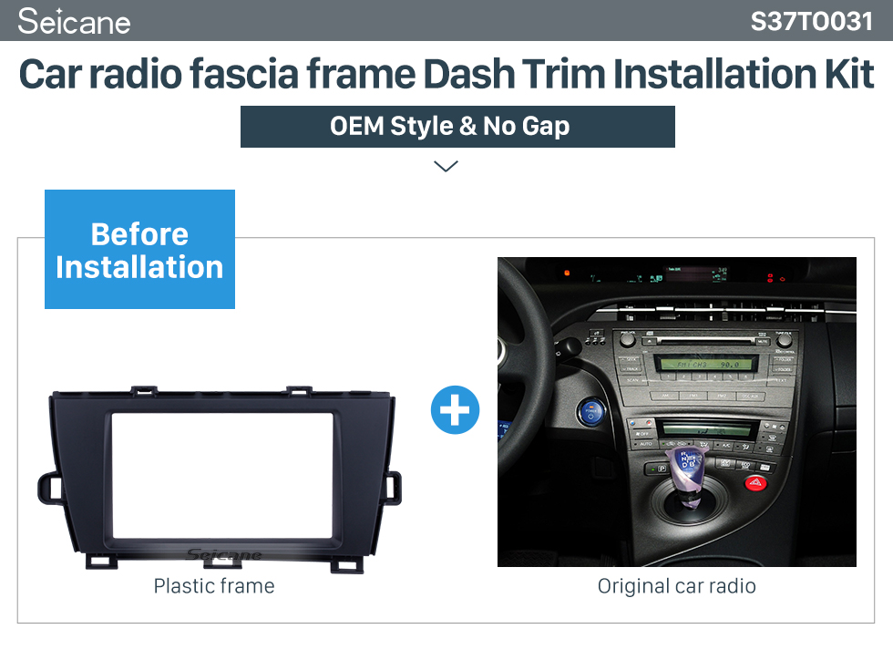 Well Designed Double Din 2010 Toyota Prius Lhd Car Radio Fascia